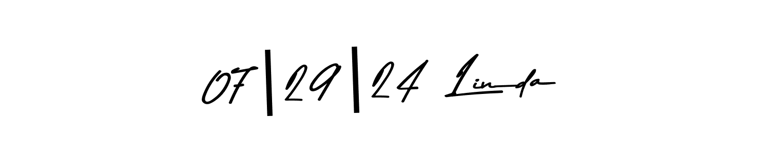 You should practise on your own different ways (Asem Kandis PERSONAL USE) to write your name (07|29|24  Linda) in signature. don't let someone else do it for you. 07|29|24  Linda signature style 9 images and pictures png