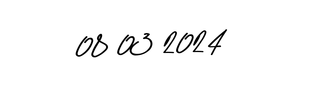 Create a beautiful signature design for name 08 03 2024. With this signature (Asem Kandis PERSONAL USE) fonts, you can make a handwritten signature for free. 08 03 2024 signature style 9 images and pictures png