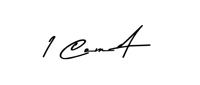 The best way (Asem Kandis PERSONAL USE) to make a short signature is to pick only two or three words in your name. The name 1 Com A include a total of six letters. For converting this name. 1 Com A signature style 9 images and pictures png