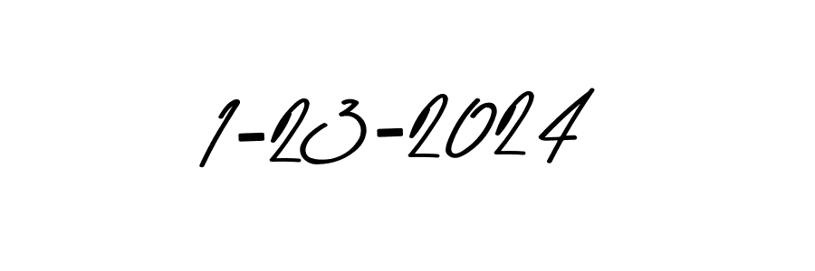 How to make 1-23-2024 signature? Asem Kandis PERSONAL USE is a professional autograph style. Create handwritten signature for 1-23-2024 name. 1-23-2024 signature style 9 images and pictures png