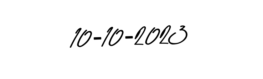 The best way (Asem Kandis PERSONAL USE) to make a short signature is to pick only two or three words in your name. The name 10-10-2023 include a total of six letters. For converting this name. 10-10-2023 signature style 9 images and pictures png