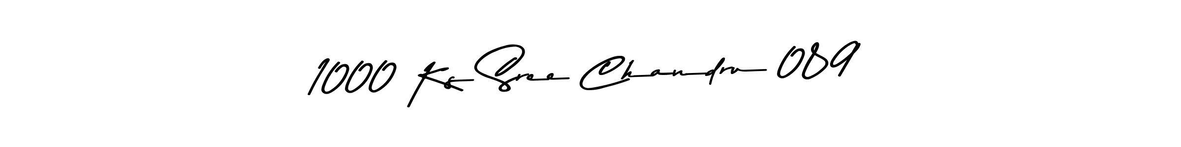 Use a signature maker to create a handwritten signature online. With this signature software, you can design (Asem Kandis PERSONAL USE) your own signature for name 1000 Ks Sree Chandru 089. 1000 Ks Sree Chandru 089 signature style 9 images and pictures png