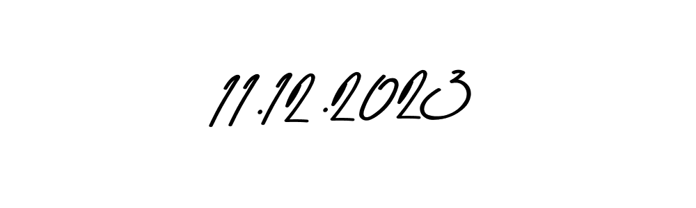 Create a beautiful signature design for name 11.12.2023. With this signature (Asem Kandis PERSONAL USE) fonts, you can make a handwritten signature for free. 11.12.2023 signature style 9 images and pictures png