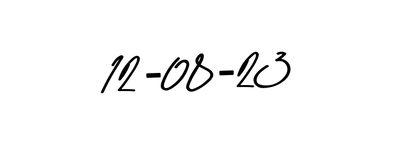 The best way (Asem Kandis PERSONAL USE) to make a short signature is to pick only two or three words in your name. The name 12-08-23 include a total of six letters. For converting this name. 12-08-23 signature style 9 images and pictures png