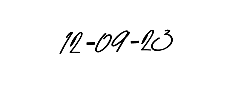 Create a beautiful signature design for name 12-09-23. With this signature (Asem Kandis PERSONAL USE) fonts, you can make a handwritten signature for free. 12-09-23 signature style 9 images and pictures png