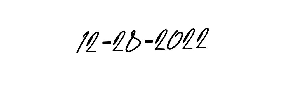 How to make 12-28-2022 name signature. Use Asem Kandis PERSONAL USE style for creating short signs online. This is the latest handwritten sign. 12-28-2022 signature style 9 images and pictures png