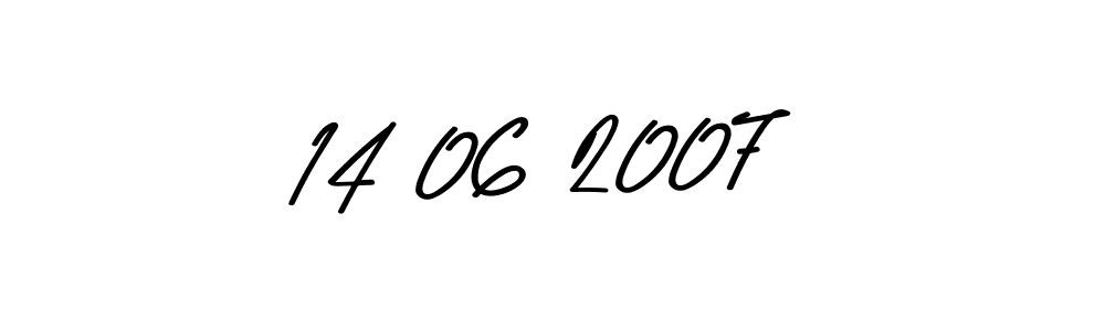 The best way (Asem Kandis PERSONAL USE) to make a short signature is to pick only two or three words in your name. The name 14 06 2007 include a total of six letters. For converting this name. 14 06 2007 signature style 9 images and pictures png