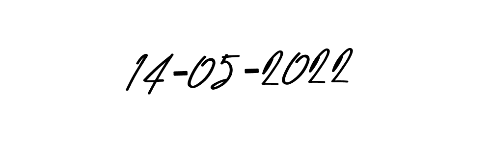 The best way (Asem Kandis PERSONAL USE) to make a short signature is to pick only two or three words in your name. The name 14-05-2022 include a total of six letters. For converting this name. 14-05-2022 signature style 9 images and pictures png