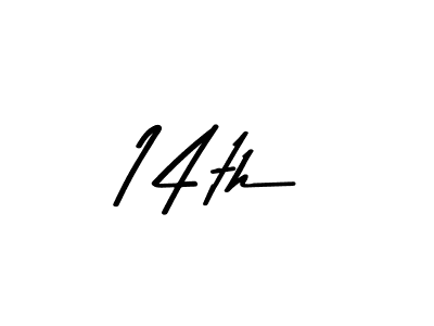 Design your own signature with our free online signature maker. With this signature software, you can create a handwritten (Asem Kandis PERSONAL USE) signature for name 14th. 14th signature style 9 images and pictures png
