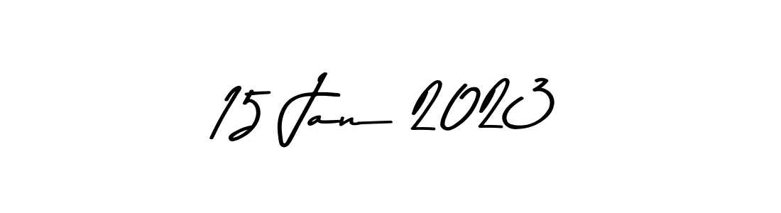 Create a beautiful signature design for name 15 Jan 2023. With this signature (Asem Kandis PERSONAL USE) fonts, you can make a handwritten signature for free. 15 Jan 2023 signature style 9 images and pictures png