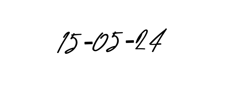 Make a beautiful signature design for name 15-05-24. With this signature (Asem Kandis PERSONAL USE) style, you can create a handwritten signature for free. 15-05-24 signature style 9 images and pictures png