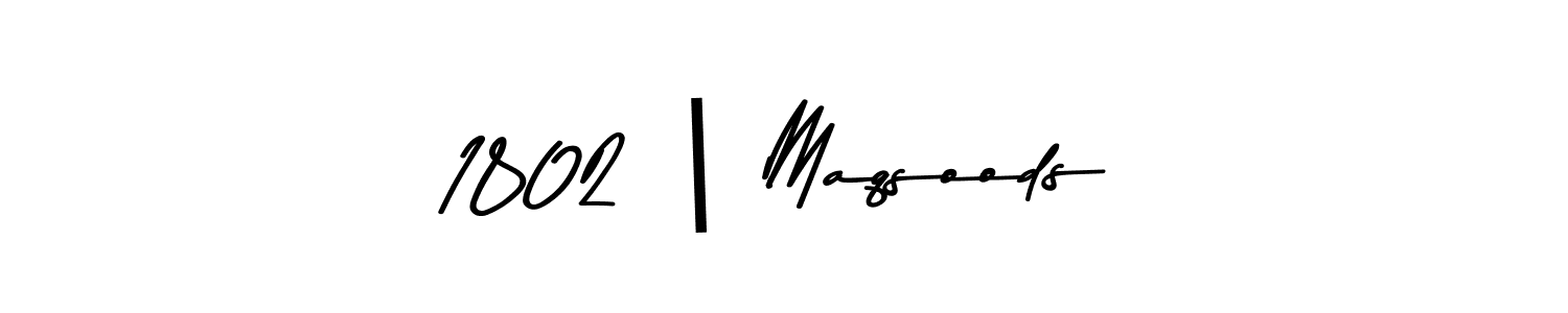 Also You can easily find your signature by using the search form. We will create 1802 | Maqsoods name handwritten signature images for you free of cost using Asem Kandis PERSONAL USE sign style. 1802 | Maqsoods signature style 9 images and pictures png