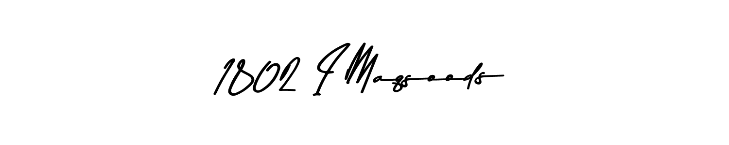 Create a beautiful signature design for name 1802 I Maqsoods. With this signature (Asem Kandis PERSONAL USE) fonts, you can make a handwritten signature for free. 1802 I Maqsoods signature style 9 images and pictures png