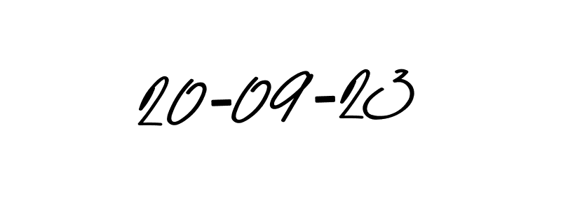 How to make 20-09-23 name signature. Use Asem Kandis PERSONAL USE style for creating short signs online. This is the latest handwritten sign. 20-09-23 signature style 9 images and pictures png