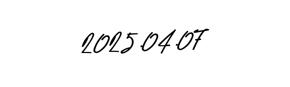 Create a beautiful signature design for name 2025.04.07. With this signature (Asem Kandis PERSONAL USE) fonts, you can make a handwritten signature for free. 2025.04.07 signature style 9 images and pictures png