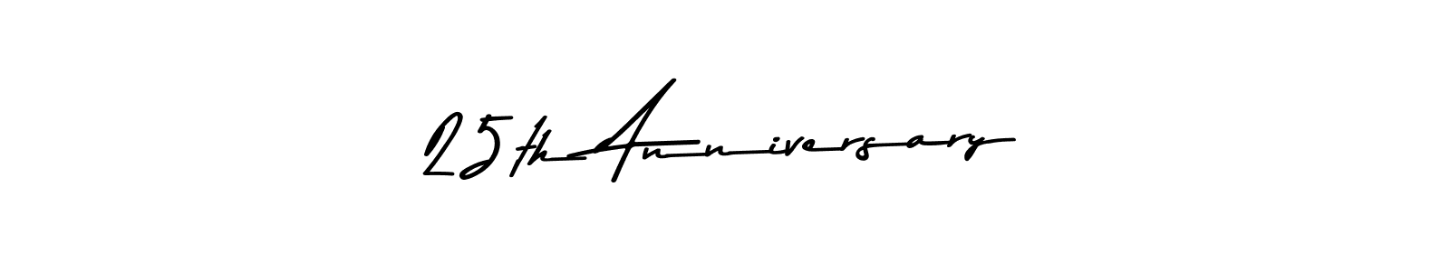 Similarly Asem Kandis PERSONAL USE is the best handwritten signature design. Signature creator online .You can use it as an online autograph creator for name 25th Anniversary. 25th Anniversary signature style 9 images and pictures png