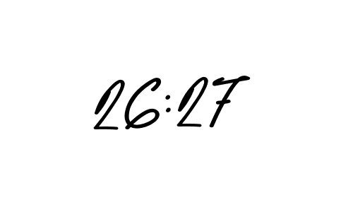 How to Draw 26:27 signature style? Asem Kandis PERSONAL USE is a latest design signature styles for name 26:27. 26:27 signature style 9 images and pictures png