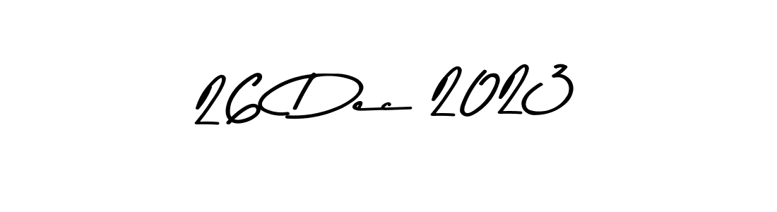 The best way (Asem Kandis PERSONAL USE) to make a short signature is to pick only two or three words in your name. The name 26 Dec 2023 include a total of six letters. For converting this name. 26 Dec 2023 signature style 9 images and pictures png