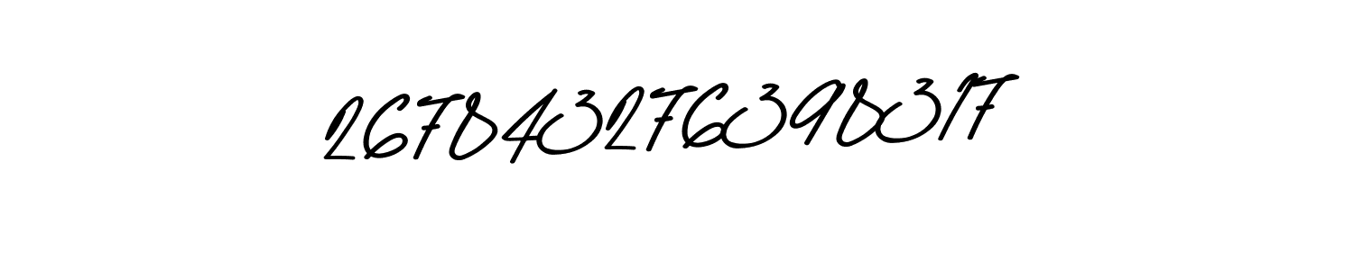 Make a beautiful signature design for name 267843276398317. With this signature (Asem Kandis PERSONAL USE) style, you can create a handwritten signature for free. 267843276398317 signature style 9 images and pictures png