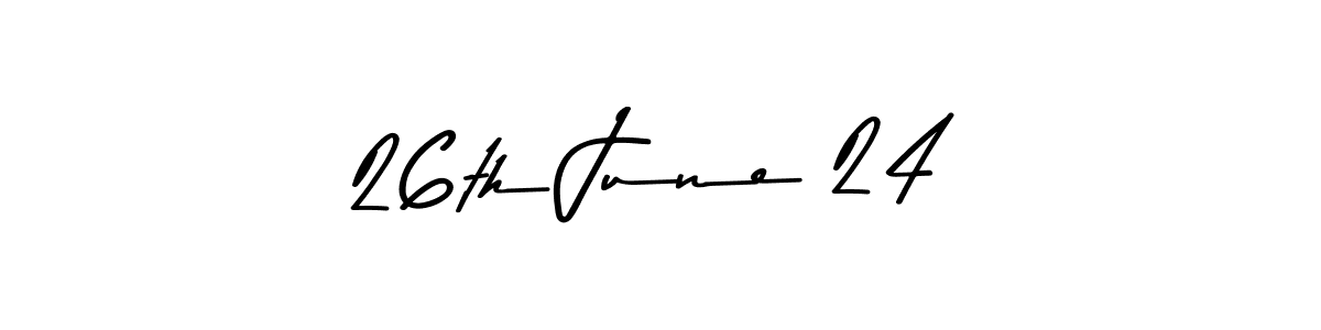 This is the best signature style for the 26th June 24 name. Also you like these signature font (Asem Kandis PERSONAL USE). Mix name signature. 26th June 24 signature style 9 images and pictures png