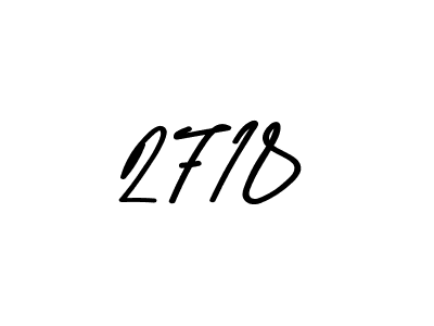 Create a beautiful signature design for name 2718. With this signature (Asem Kandis PERSONAL USE) fonts, you can make a handwritten signature for free. 2718 signature style 9 images and pictures png