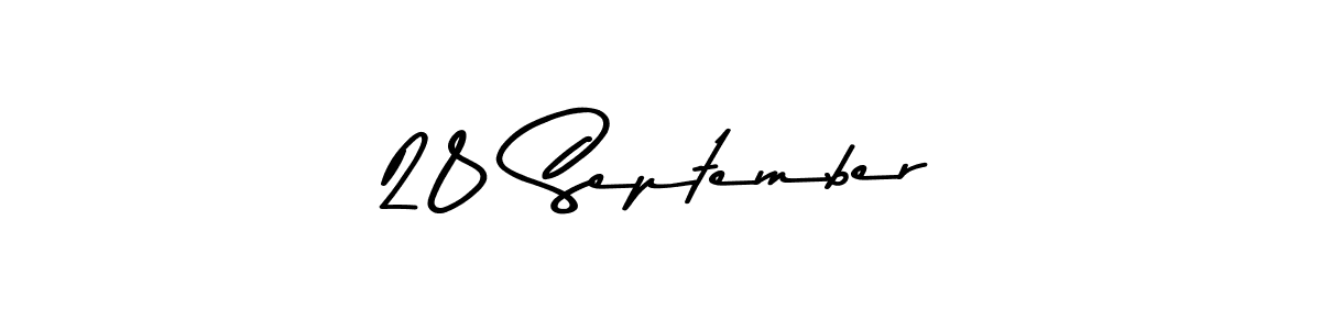 Create a beautiful signature design for name 28 September. With this signature (Asem Kandis PERSONAL USE) fonts, you can make a handwritten signature for free. 28 September signature style 9 images and pictures png