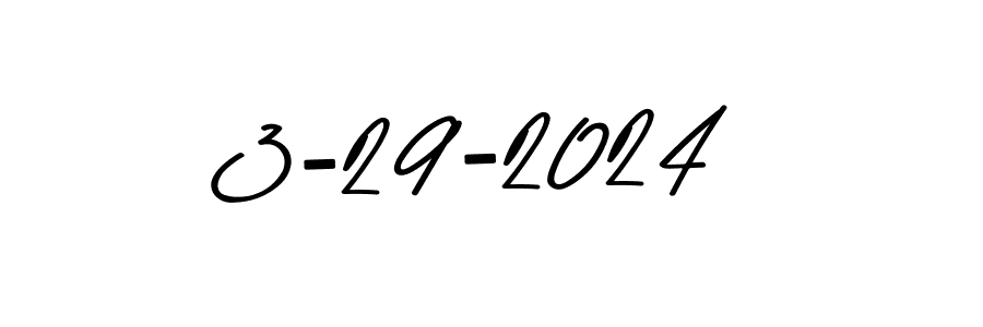 The best way (Asem Kandis PERSONAL USE) to make a short signature is to pick only two or three words in your name. The name 3-29-2024 include a total of six letters. For converting this name. 3-29-2024 signature style 9 images and pictures png