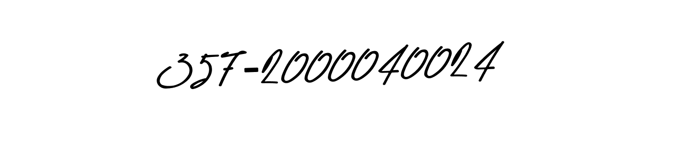 How to make 357-2000040024 name signature. Use Asem Kandis PERSONAL USE style for creating short signs online. This is the latest handwritten sign. 357-2000040024 signature style 9 images and pictures png