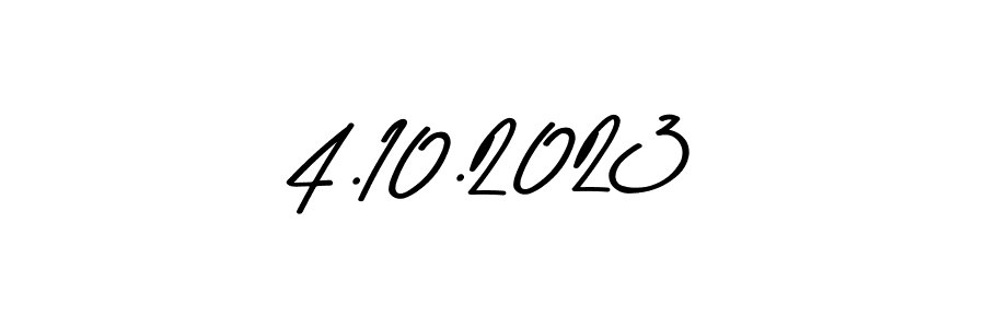 Make a beautiful signature design for name 4.10.2023. With this signature (Asem Kandis PERSONAL USE) style, you can create a handwritten signature for free. 4.10.2023 signature style 9 images and pictures png