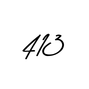 Also we have 413 name is the best signature style. Create professional handwritten signature collection using Asem Kandis PERSONAL USE autograph style. 413 signature style 9 images and pictures png