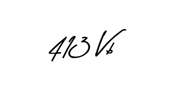 This is the best signature style for the 413 Vb name. Also you like these signature font (Asem Kandis PERSONAL USE). Mix name signature. 413 Vb signature style 9 images and pictures png