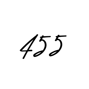 The best way (Asem Kandis PERSONAL USE) to make a short signature is to pick only two or three words in your name. The name 455 include a total of six letters. For converting this name. 455 signature style 9 images and pictures png