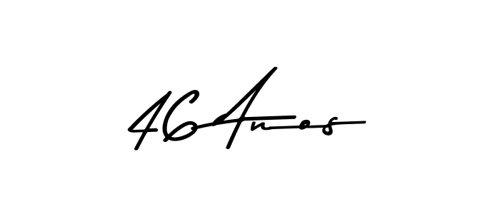 Make a short 46 Anos signature style. Manage your documents anywhere anytime using Asem Kandis PERSONAL USE. Create and add eSignatures, submit forms, share and send files easily. 46 Anos signature style 9 images and pictures png