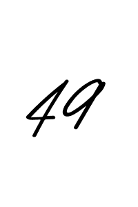 The best way (Asem Kandis PERSONAL USE) to make a short signature is to pick only two or three words in your name. The name 49 include a total of six letters. For converting this name. 49 signature style 9 images and pictures png