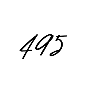 How to make 495 name signature. Use Asem Kandis PERSONAL USE style for creating short signs online. This is the latest handwritten sign. 495 signature style 9 images and pictures png