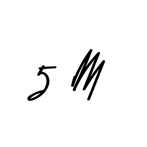 How to Draw 5 M signature style? Asem Kandis PERSONAL USE is a latest design signature styles for name 5 M. 5 M signature style 9 images and pictures png