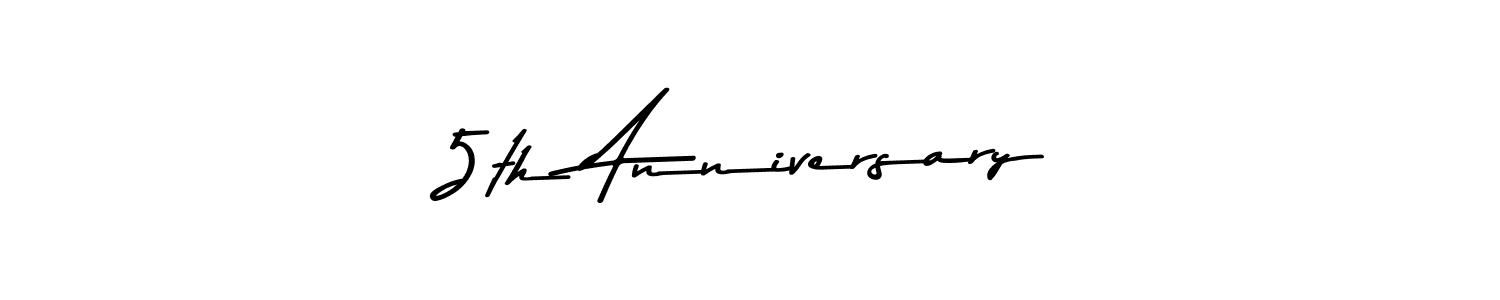 Make a short 5th Anniversary signature style. Manage your documents anywhere anytime using Asem Kandis PERSONAL USE. Create and add eSignatures, submit forms, share and send files easily. 5th Anniversary signature style 9 images and pictures png