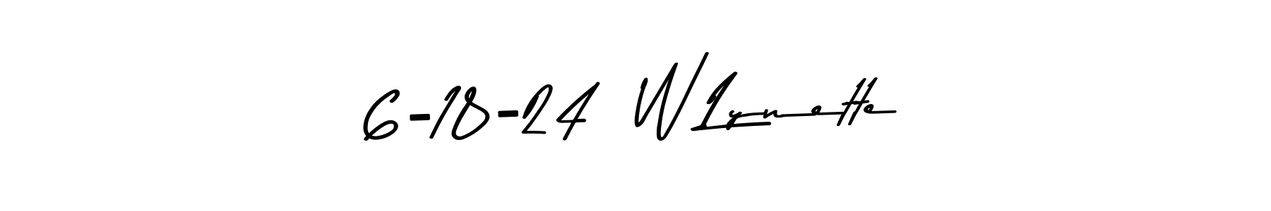 Here are the top 10 professional signature styles for the name 6-18-24  W Lynette. These are the best autograph styles you can use for your name. 6-18-24  W Lynette signature style 9 images and pictures png