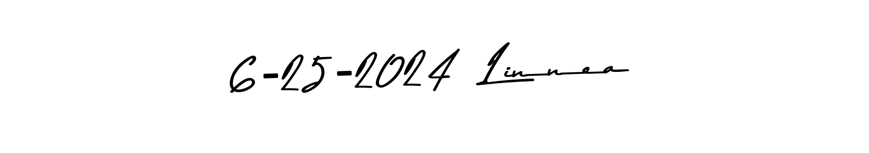 Asem Kandis PERSONAL USE is a professional signature style that is perfect for those who want to add a touch of class to their signature. It is also a great choice for those who want to make their signature more unique. Get 6-25-2024  Linnea name to fancy signature for free. 6-25-2024  Linnea signature style 9 images and pictures png