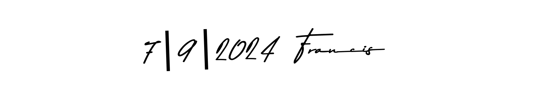 Make a short 7|9|2024  Francis signature style. Manage your documents anywhere anytime using Asem Kandis PERSONAL USE. Create and add eSignatures, submit forms, share and send files easily. 7|9|2024  Francis signature style 9 images and pictures png