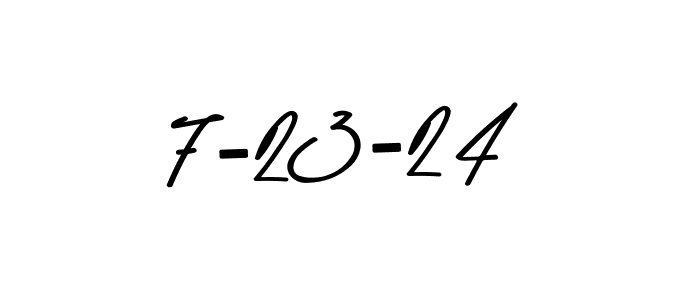 You should practise on your own different ways (Asem Kandis PERSONAL USE) to write your name (7-23-24) in signature. don't let someone else do it for you. 7-23-24 signature style 9 images and pictures png