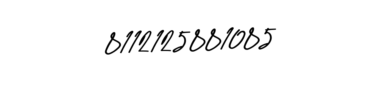 How to make 8112125881085 name signature. Use Asem Kandis PERSONAL USE style for creating short signs online. This is the latest handwritten sign. 8112125881085 signature style 9 images and pictures png