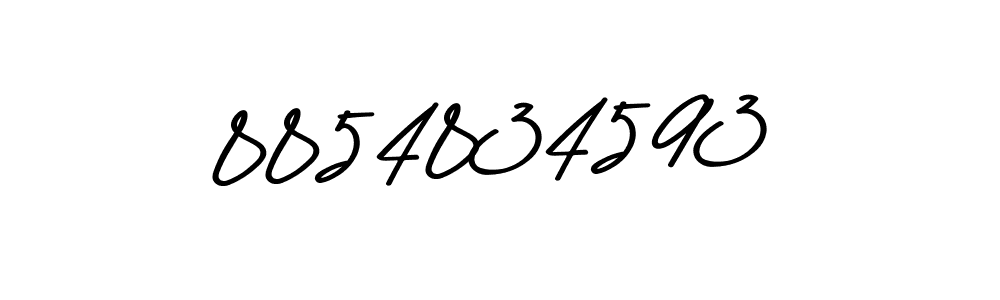 How to make 8854834593 name signature. Use Asem Kandis PERSONAL USE style for creating short signs online. This is the latest handwritten sign. 8854834593 signature style 9 images and pictures png