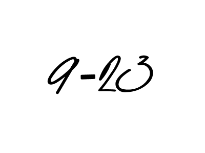 How to make 9-23 signature? Asem Kandis PERSONAL USE is a professional autograph style. Create handwritten signature for 9-23 name. 9-23 signature style 9 images and pictures png