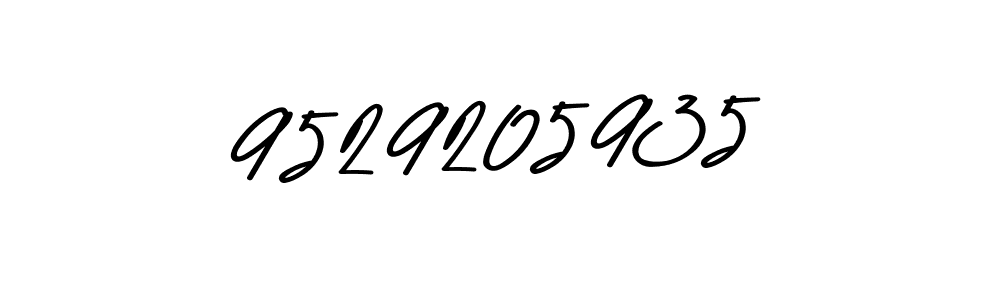 Use a signature maker to create a handwritten signature online. With this signature software, you can design (Asem Kandis PERSONAL USE) your own signature for name 9529205935. 9529205935 signature style 9 images and pictures png