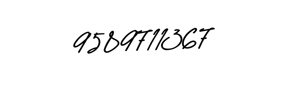 How to make 9589711367 name signature. Use Asem Kandis PERSONAL USE style for creating short signs online. This is the latest handwritten sign. 9589711367 signature style 9 images and pictures png