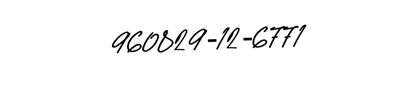 Design your own signature with our free online signature maker. With this signature software, you can create a handwritten (Asem Kandis PERSONAL USE) signature for name 960829-12-6771. 960829-12-6771 signature style 9 images and pictures png