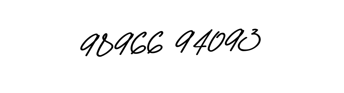 How to make 98966 94093 name signature. Use Asem Kandis PERSONAL USE style for creating short signs online. This is the latest handwritten sign. 98966 94093 signature style 9 images and pictures png