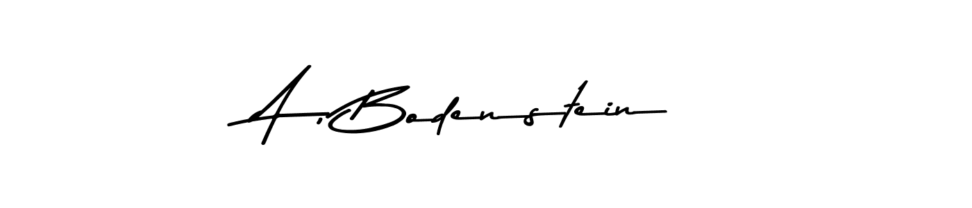 Create a beautiful signature design for name A , Bodenstein. With this signature (Asem Kandis PERSONAL USE) fonts, you can make a handwritten signature for free. A , Bodenstein signature style 9 images and pictures png