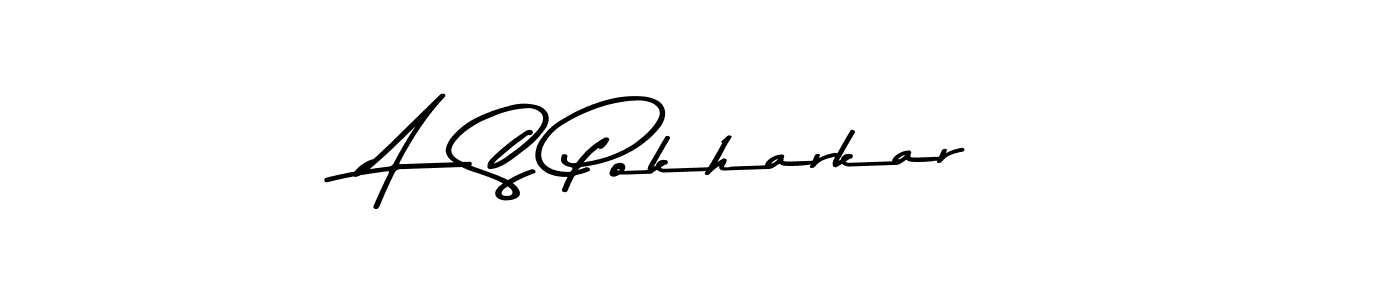 Also You can easily find your signature by using the search form. We will create A  S Pokharkar name handwritten signature images for you free of cost using Asem Kandis PERSONAL USE sign style. A  S Pokharkar signature style 9 images and pictures png